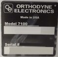 Photo Used ORTHODYNE OE 7100 For Sale