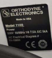 圖為 已使用的 ORTHODYNE OE 7100 待售