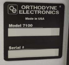 圖為 已使用的 ORTHODYNE OE 7100 待售