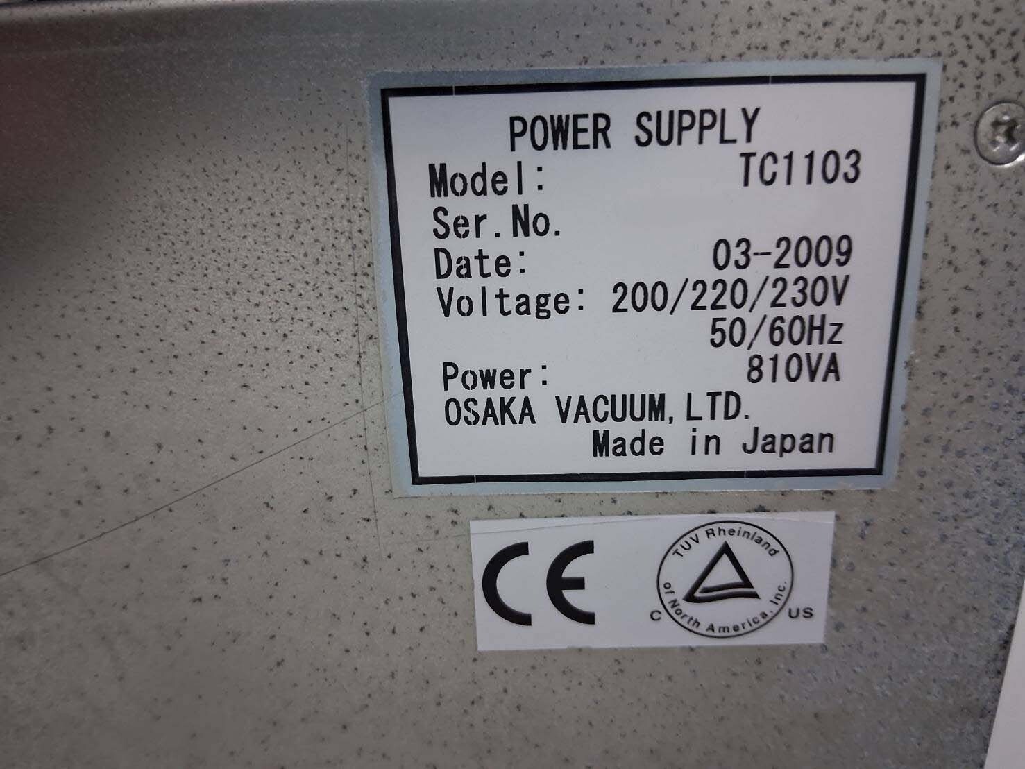 사진 사용됨 OSAKA VACUUM TG1100 FBWB 판매용