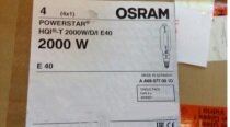 图为 已使用的 OSRAM POWERSTAR HQI-T2000 W / D / I - E40 待售