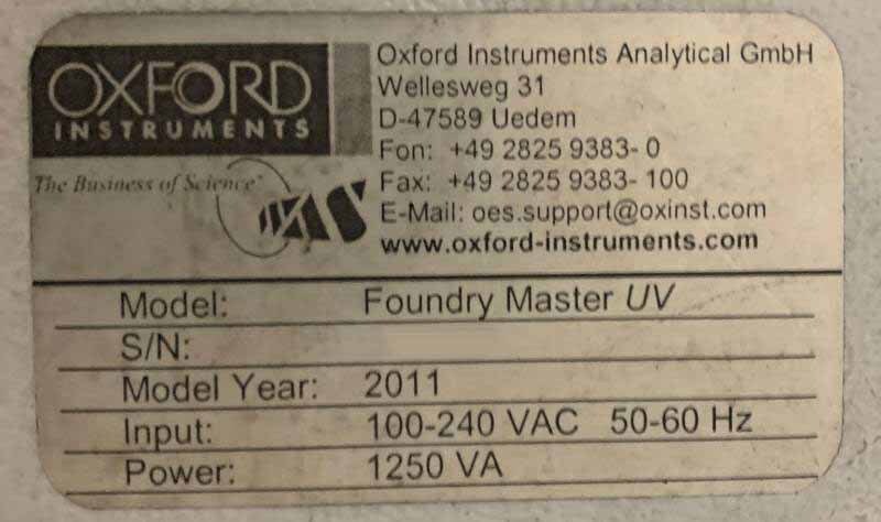 图为 已使用的 OXFORD Foundry Master UV 待售