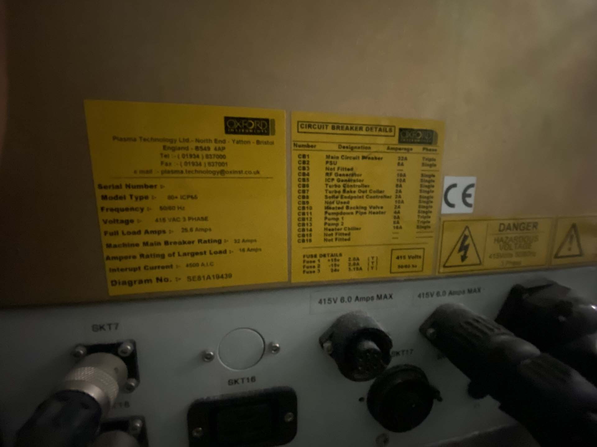 Foto Verwendet OXFORD Plasmalab 80 Plus Zum Verkauf