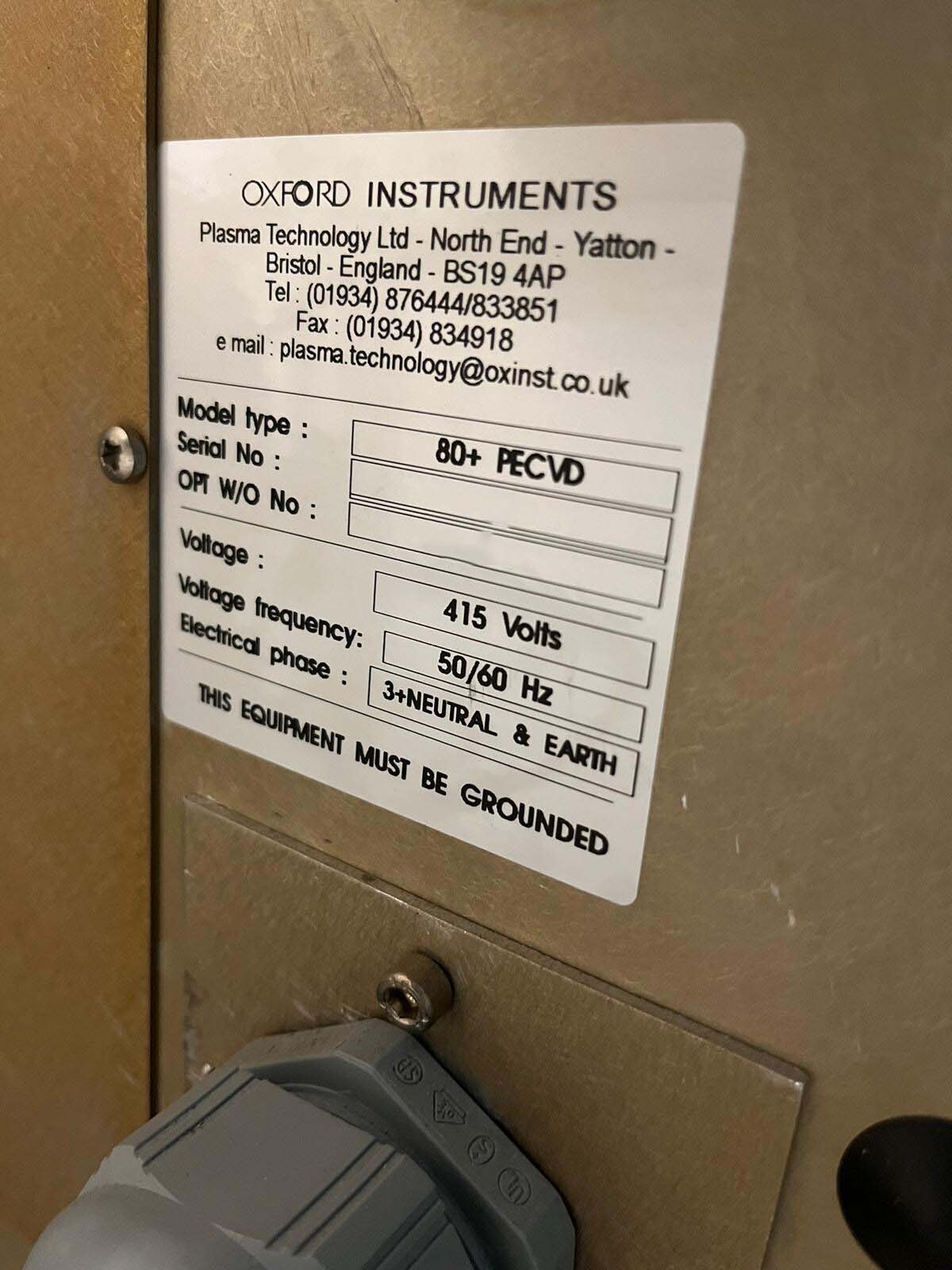 OXFORD Plasmalab 80 Plus Etcher / Asher used for sale price #293698011 ...