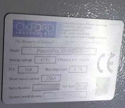 Foto Verwendet OXFORD PlasmaPro 100 Zum Verkauf