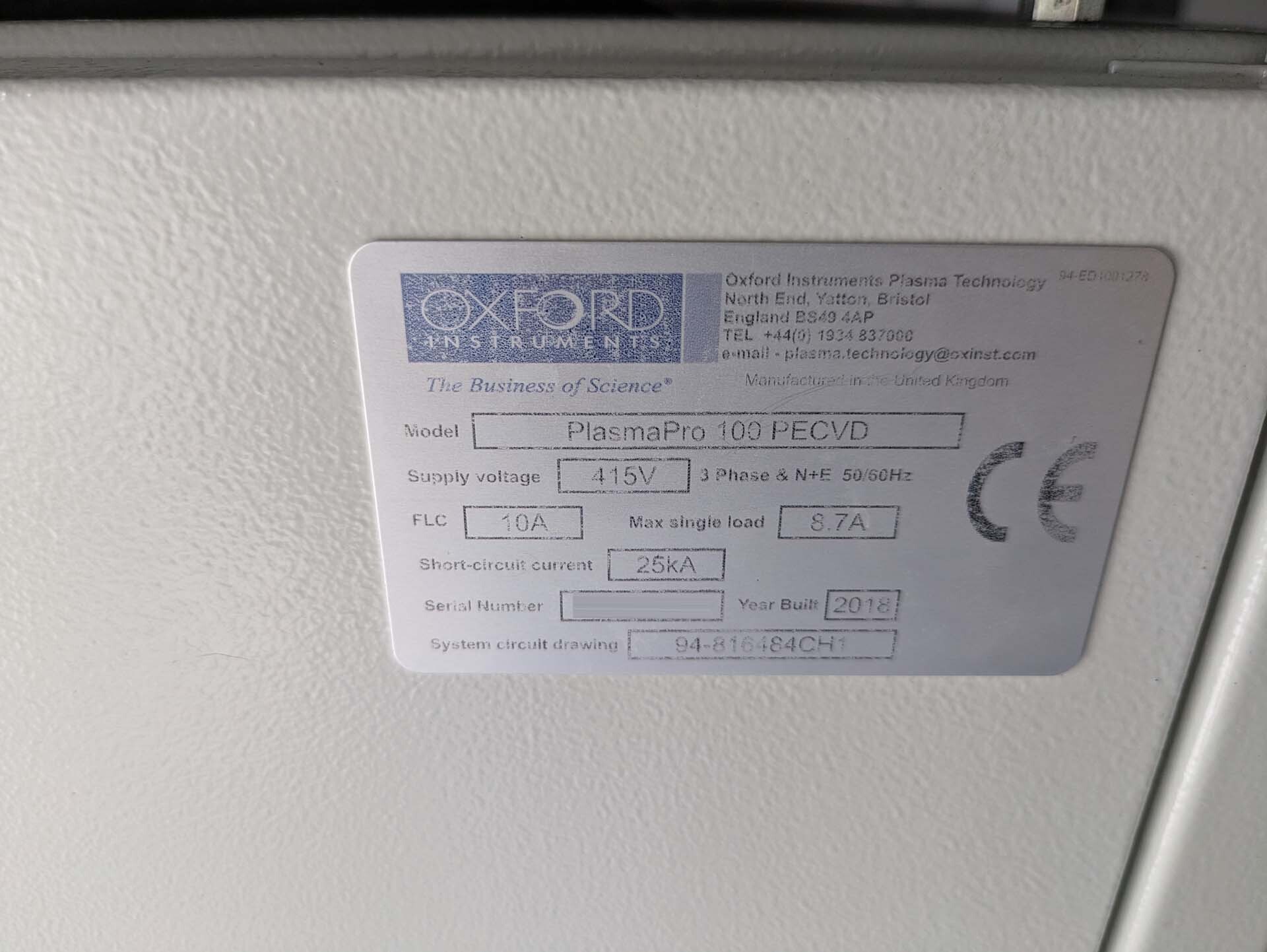 Foto Verwendet OXFORD PlasmaPro 100 Zum Verkauf