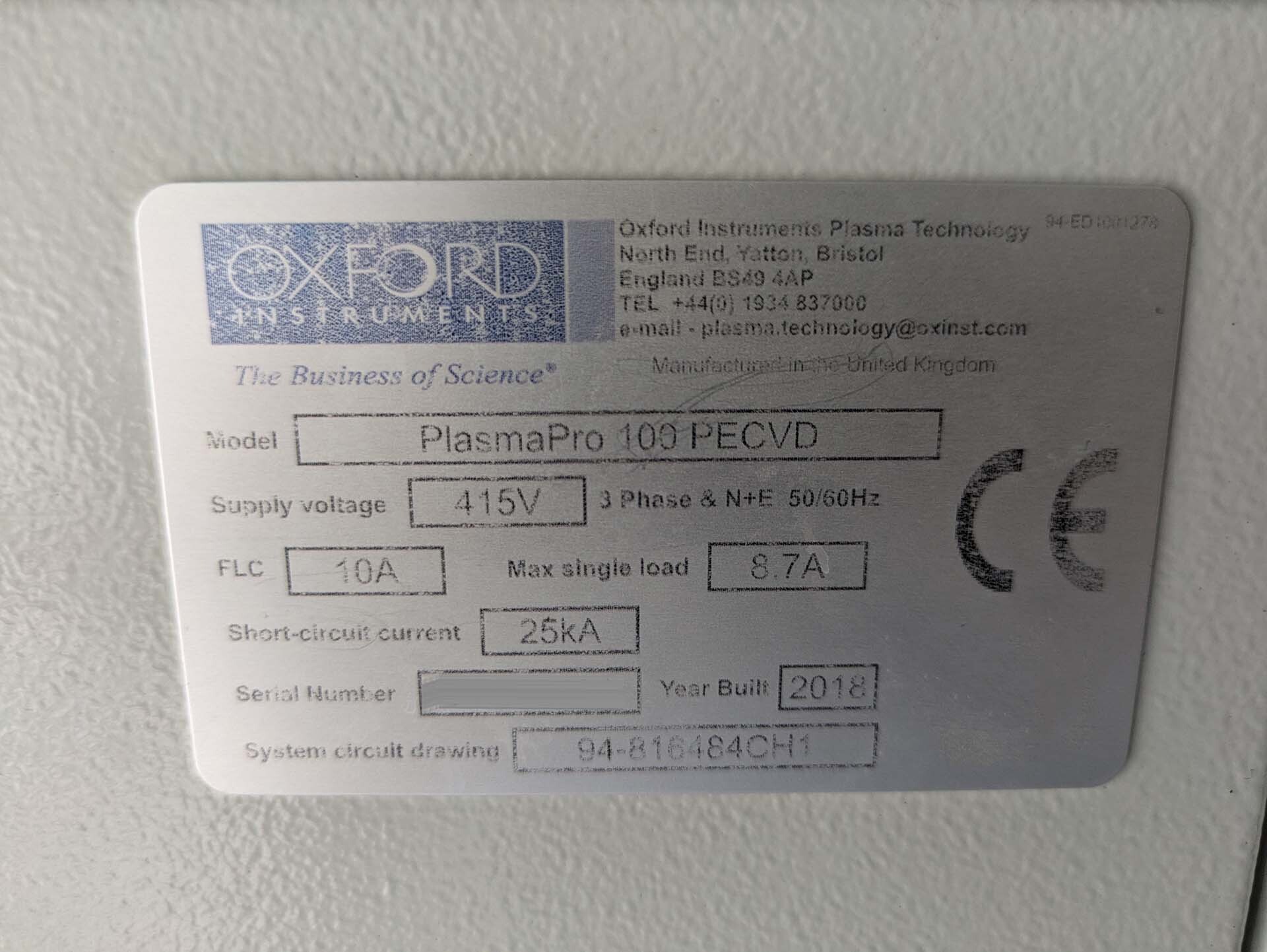 Foto Verwendet OXFORD PlasmaPro 100 Zum Verkauf