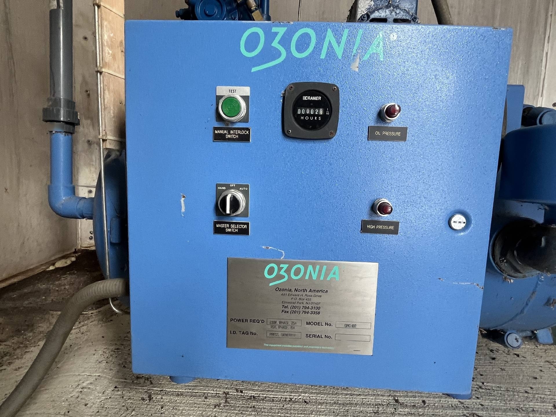 图为 已使用的 OZONIA GPC-102 待售