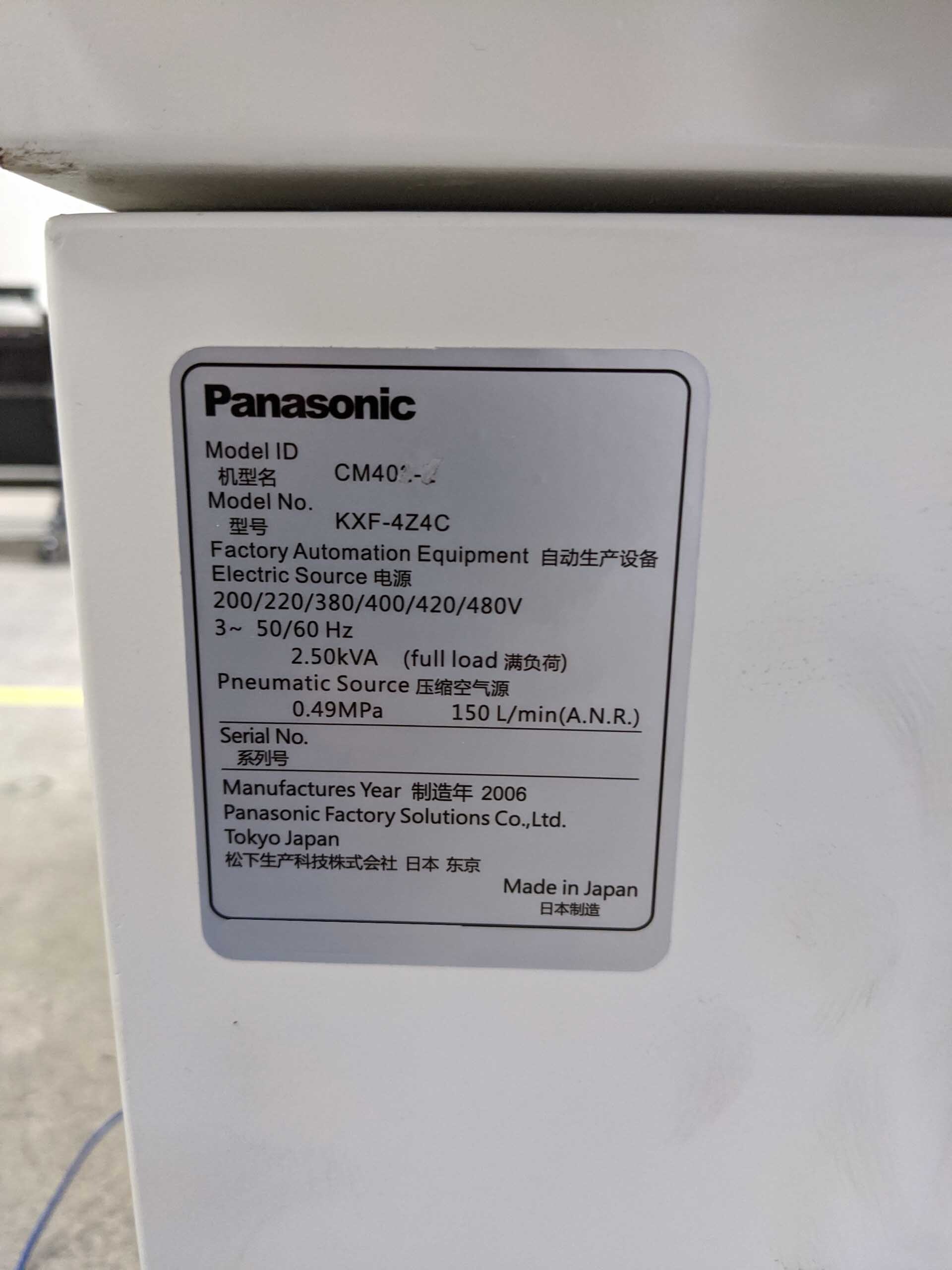 Photo Utilisé PANASONIC CM402L À vendre