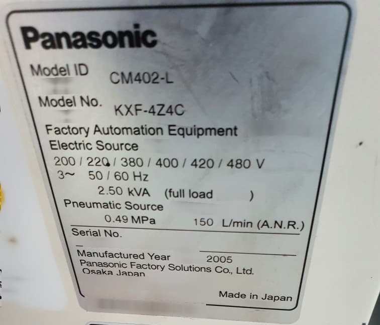 フォト（写真） 使用される PANASONIC CM402L 販売のために