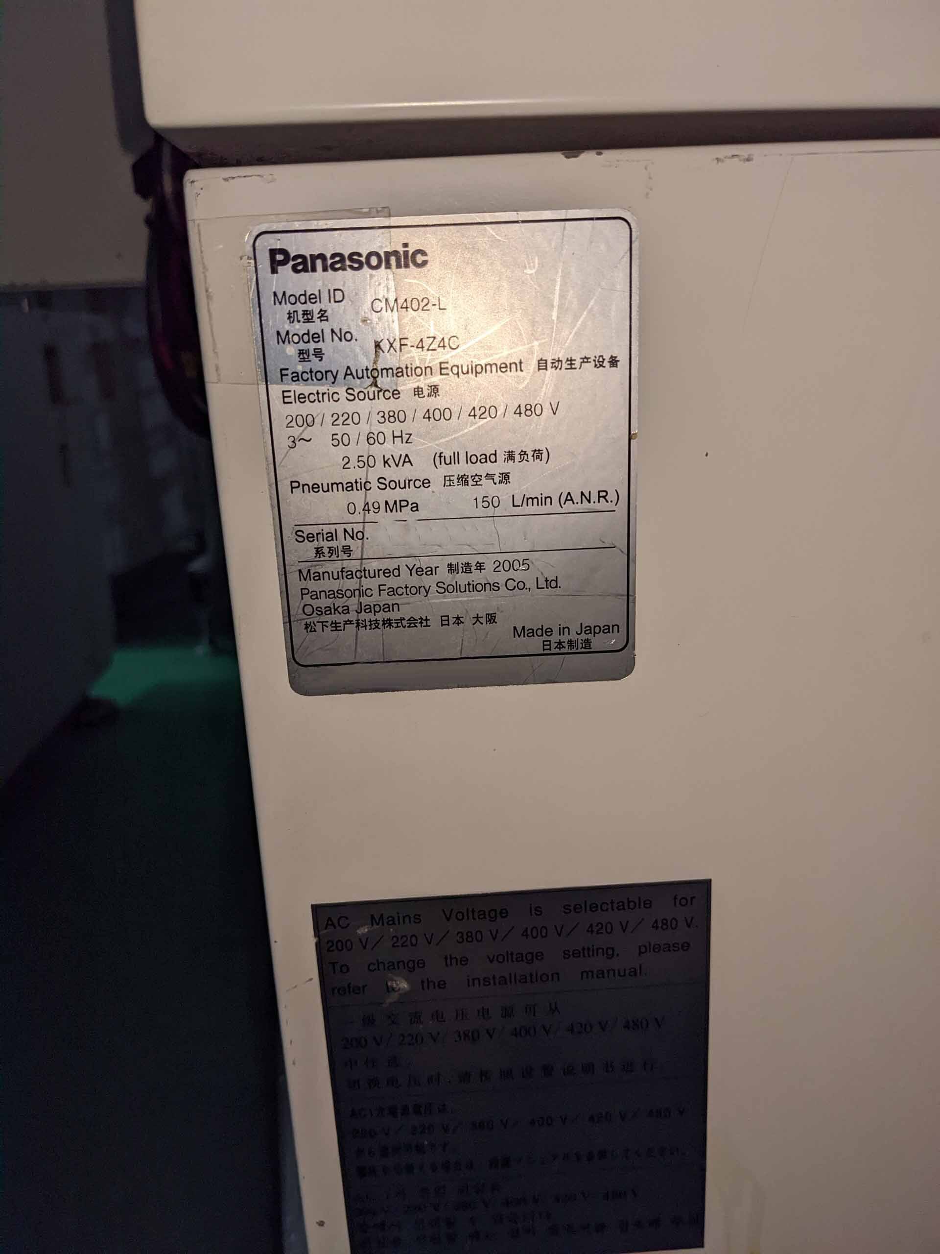 Photo Utilisé PANASONIC CM402L À vendre