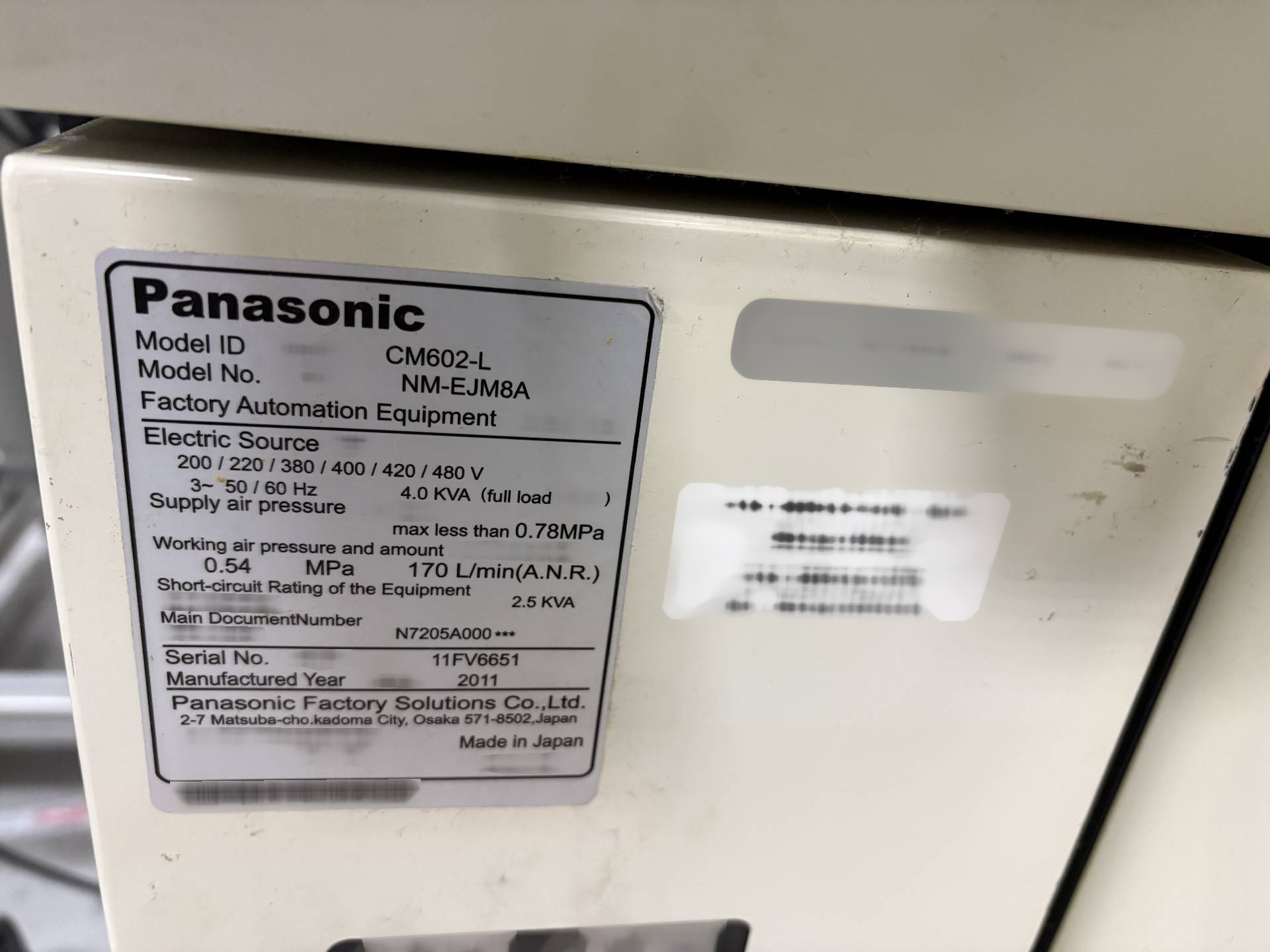 Foto Verwendet PANASONIC CM602-L Zum Verkauf