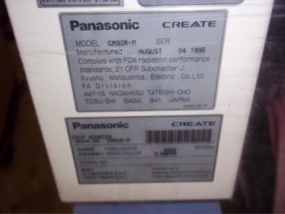 PANASONIC CM92R-M #144733