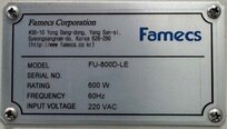 Photo Used PANASONIC FU-800D-LE For Sale
