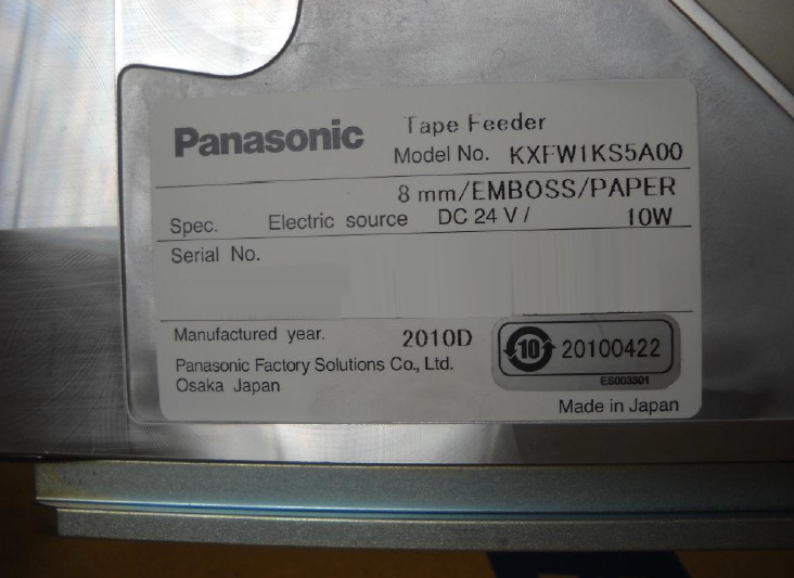 Photo Used PANASONIC KXFW1KS5A00 For Sale