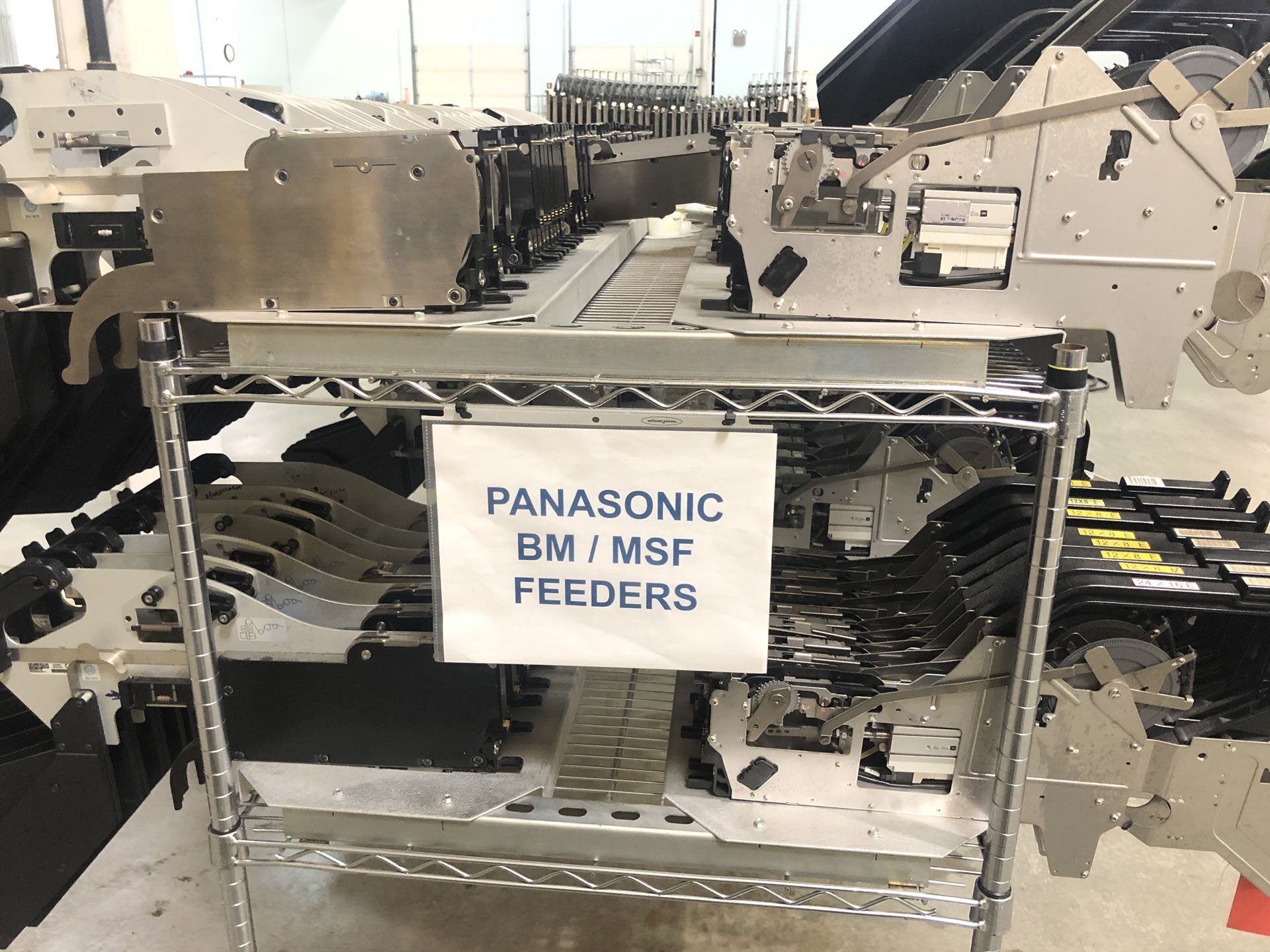 Photo Used PANASONIC Lot of feeders for BM / MSF For Sale