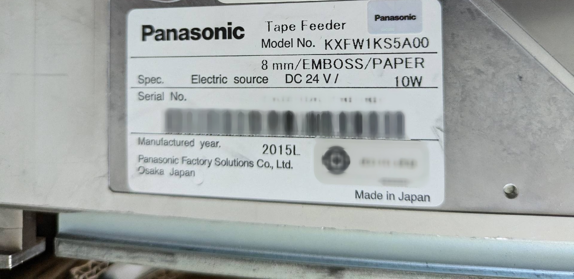 사진 사용됨 PANASONIC Lot of feeders 판매용