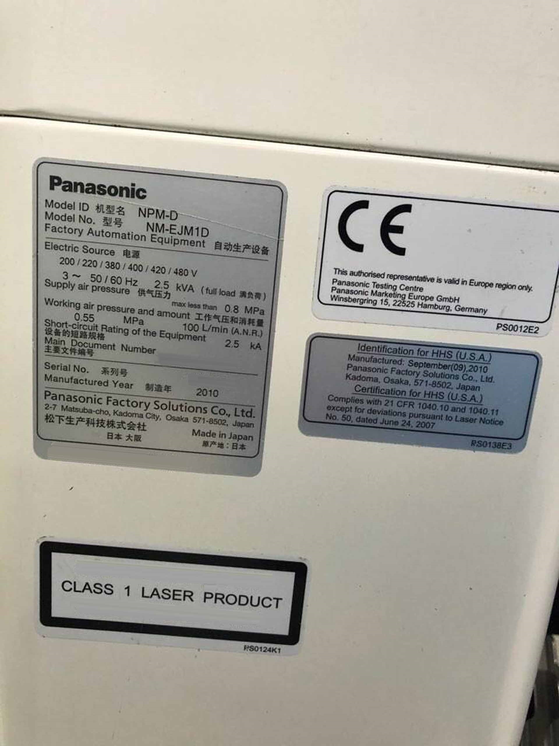 Foto Verwendet PANASONIC NPM-D Zum Verkauf