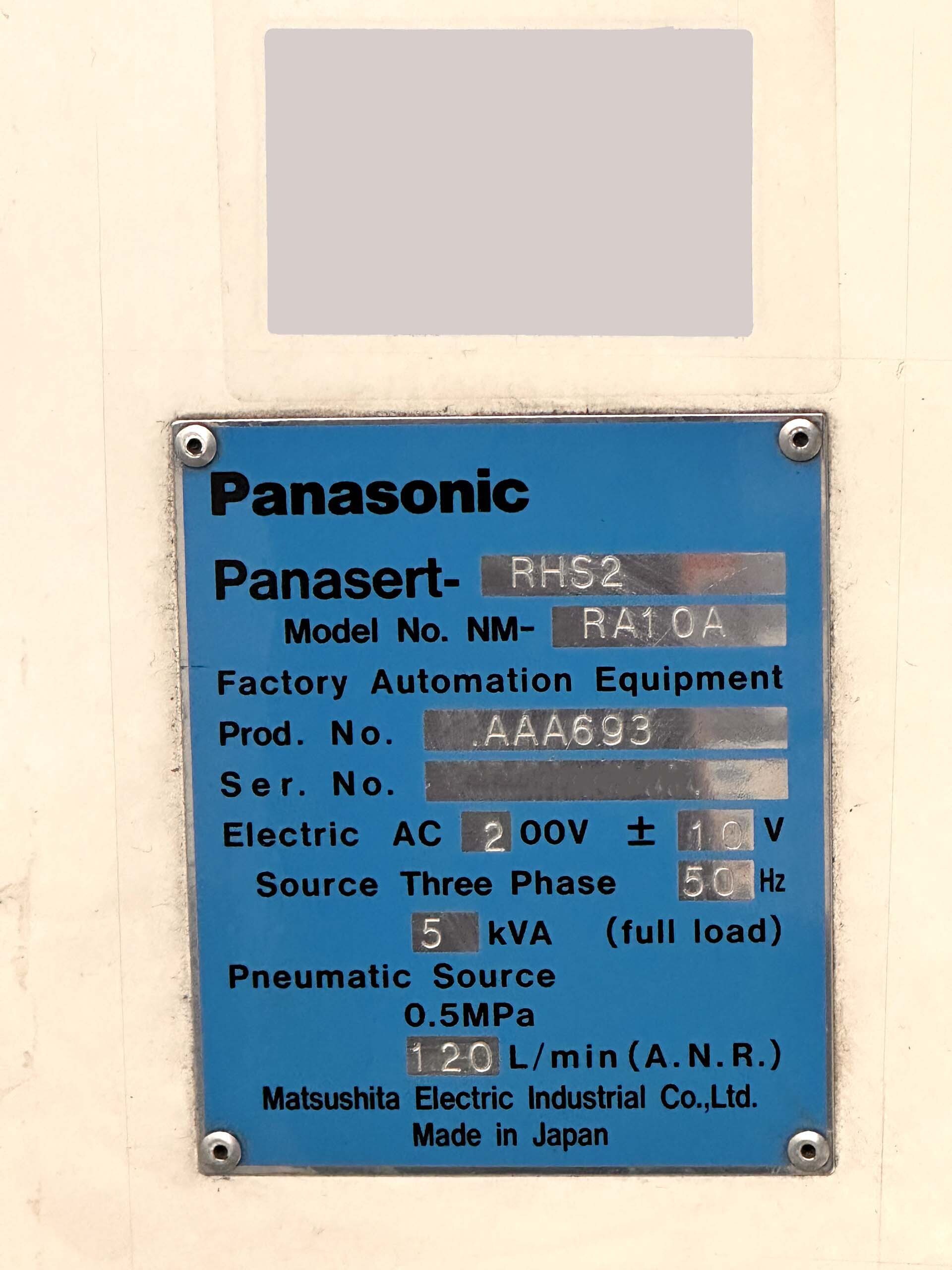 Foto Verwendet PANASONIC RHS2B Zum Verkauf