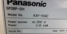圖為 已使用的 PANASONIC SP28-DH 待售