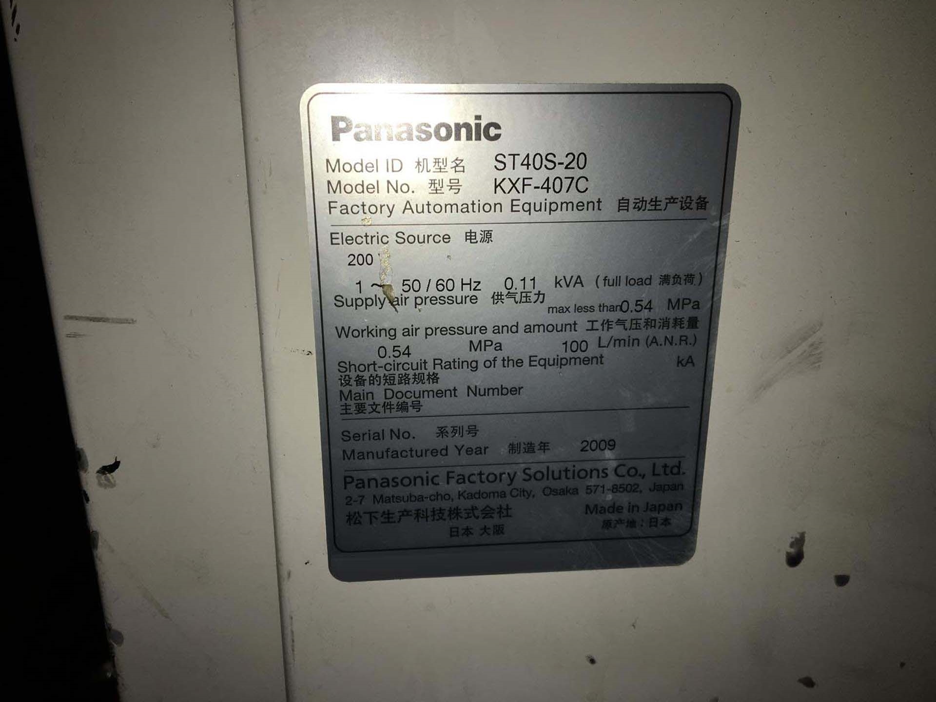 Photo Utilisé PANASONIC ST40S-20 À vendre