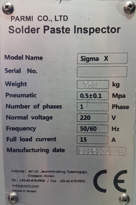 圖為 已使用的 PARMI SIGMA X 待售