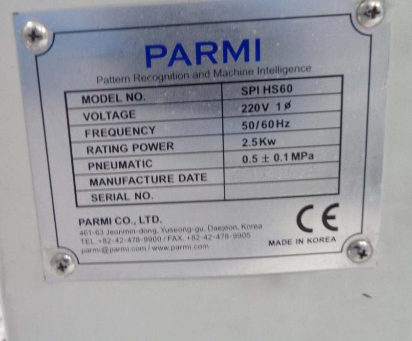 사진 사용됨 PARMI SPI HS60 판매용