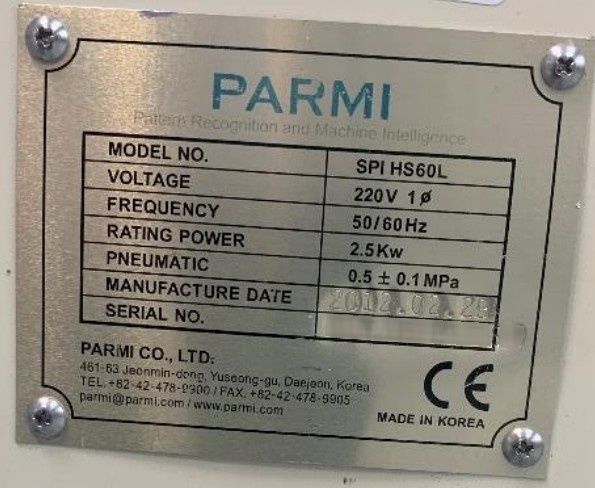 圖為 已使用的 PARMI SPI HS60L 待售