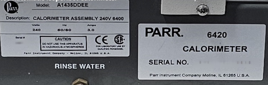 フォト（写真） 使用される PARR 6400 販売のために