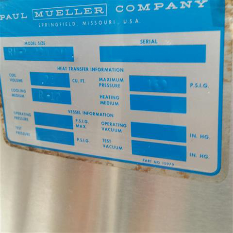 Photo Used PAUL MUELLER COMPANY RHP For Sale