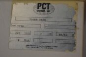 Photo Used PCT Tiger Tank / TT 4D For Sale