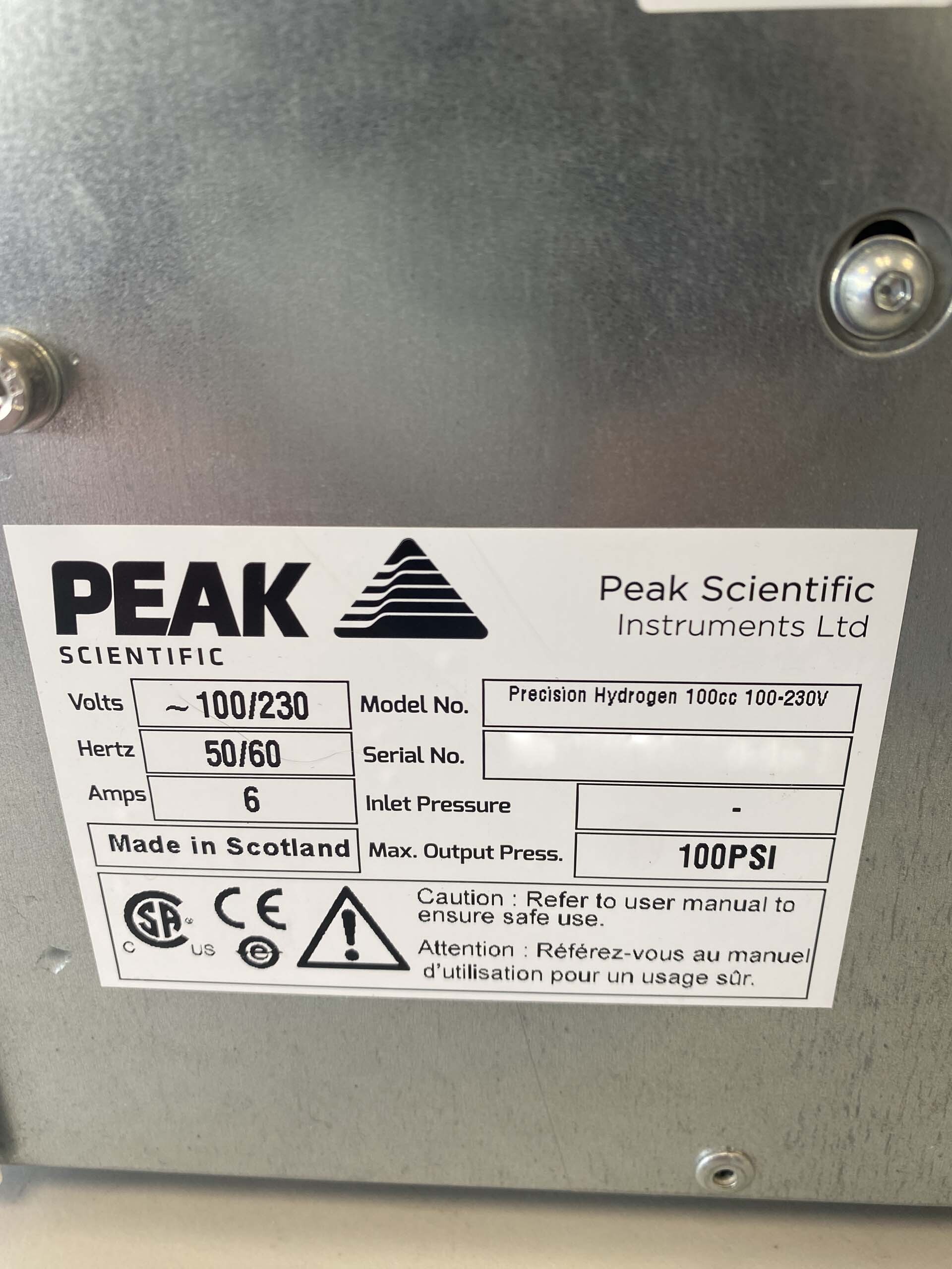 フォト（写真） 使用される PEAK SCIENTIFIC Precision 販売のために