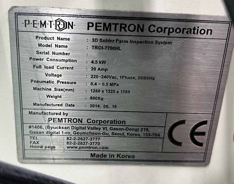 사진 사용됨 PEMTRON TROI-7700HL 판매용