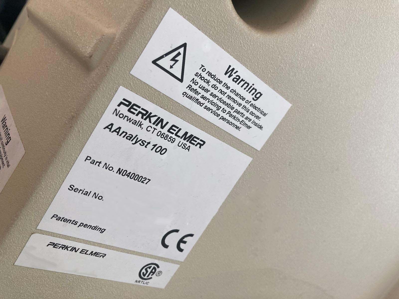 사진 사용됨 PERKIN ELMER AAnalyst 100 판매용