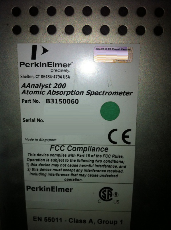 Photo Used PERKIN ELMER AAnalyst 200 For Sale