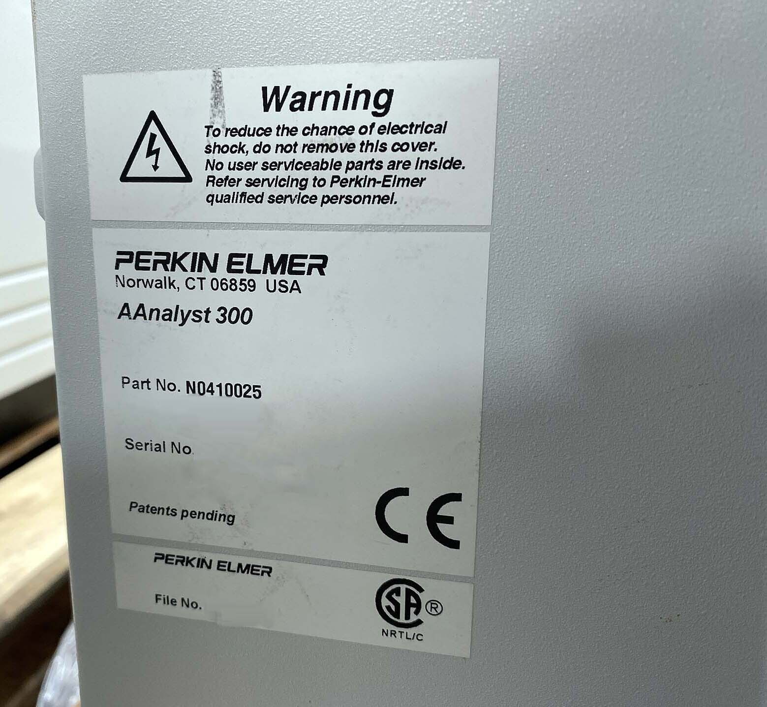 Photo Used PERKIN ELMER AAnalyst 300 For Sale