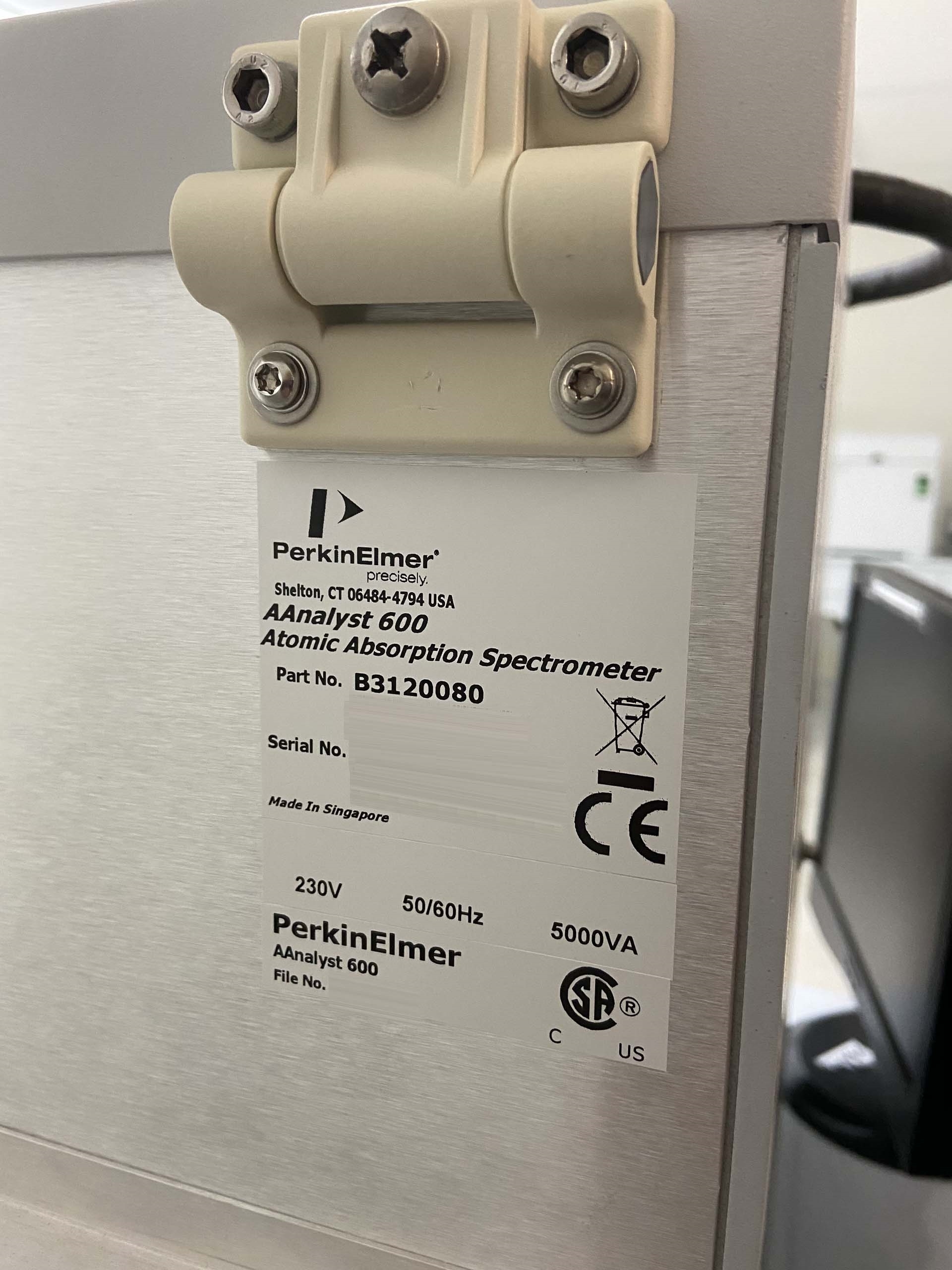 Photo Used PERKIN ELMER AAnalyst 600 For Sale