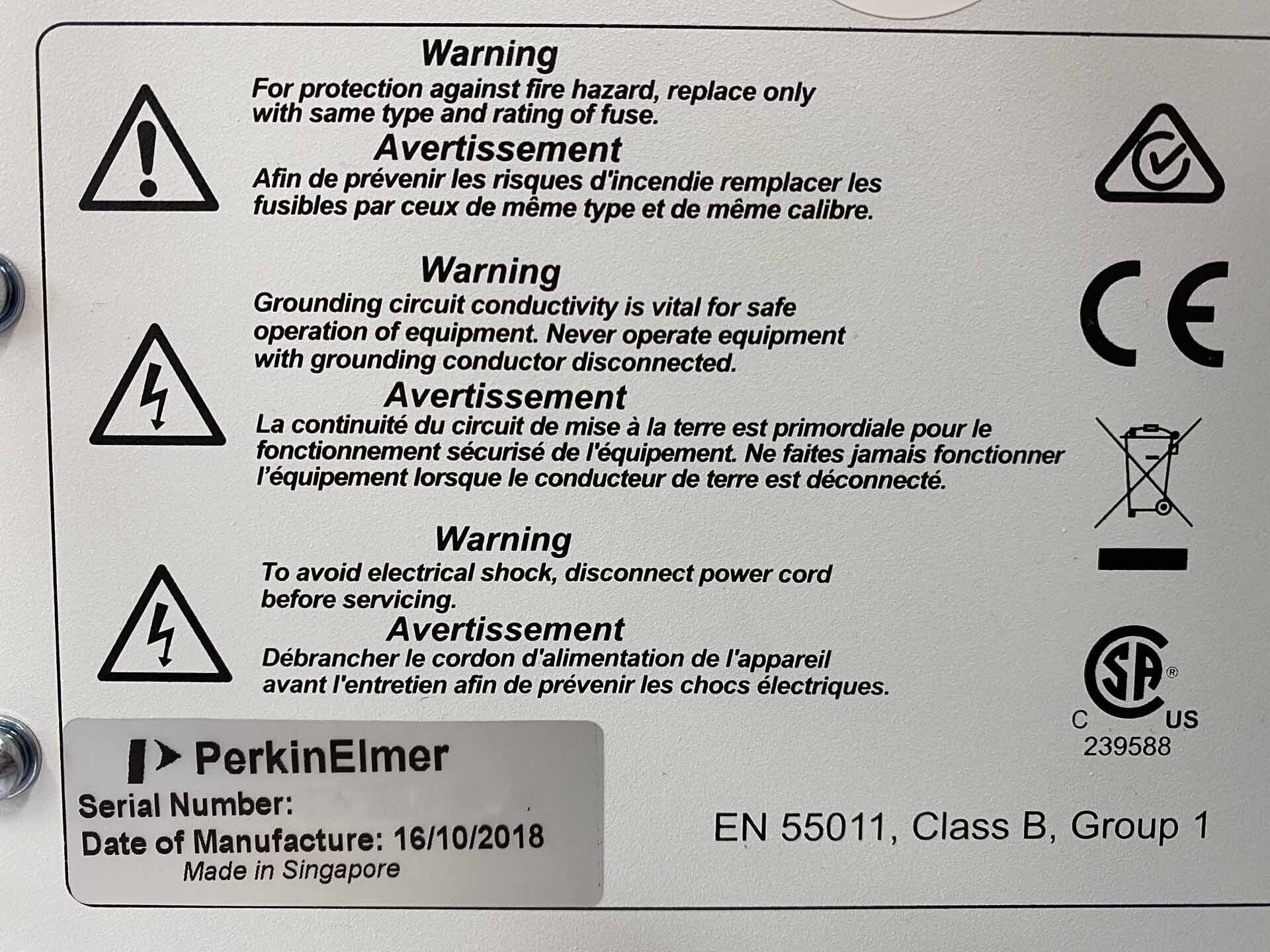 圖為 已使用的 PERKIN ELMER Clarus 690 待售