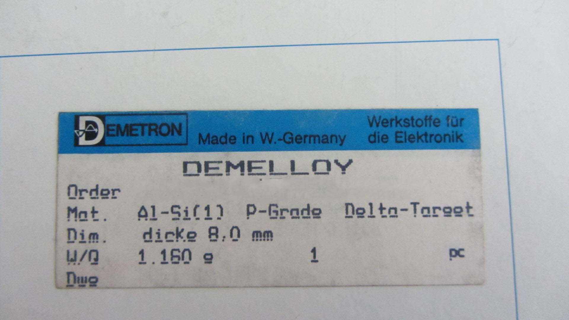 Photo Used PERKIN ELMER Delta targets for 4410 For Sale