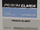 フォト（写真） 使用される PERKIN ELMER Lambda 20 販売のために