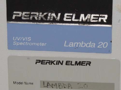 Foto Verwendet PERKIN ELMER Lambda 20 Zum Verkauf