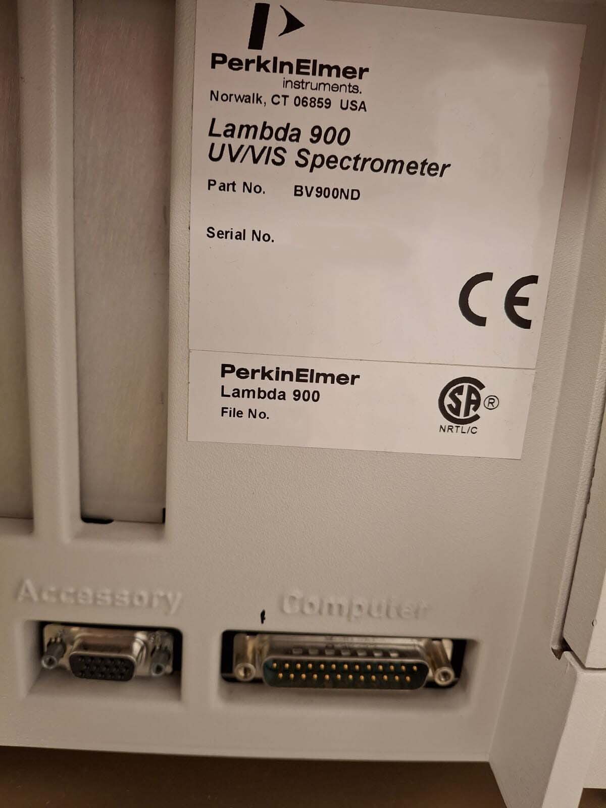 フォト（写真） 使用される PERKIN ELMER Lambda 900 販売のために