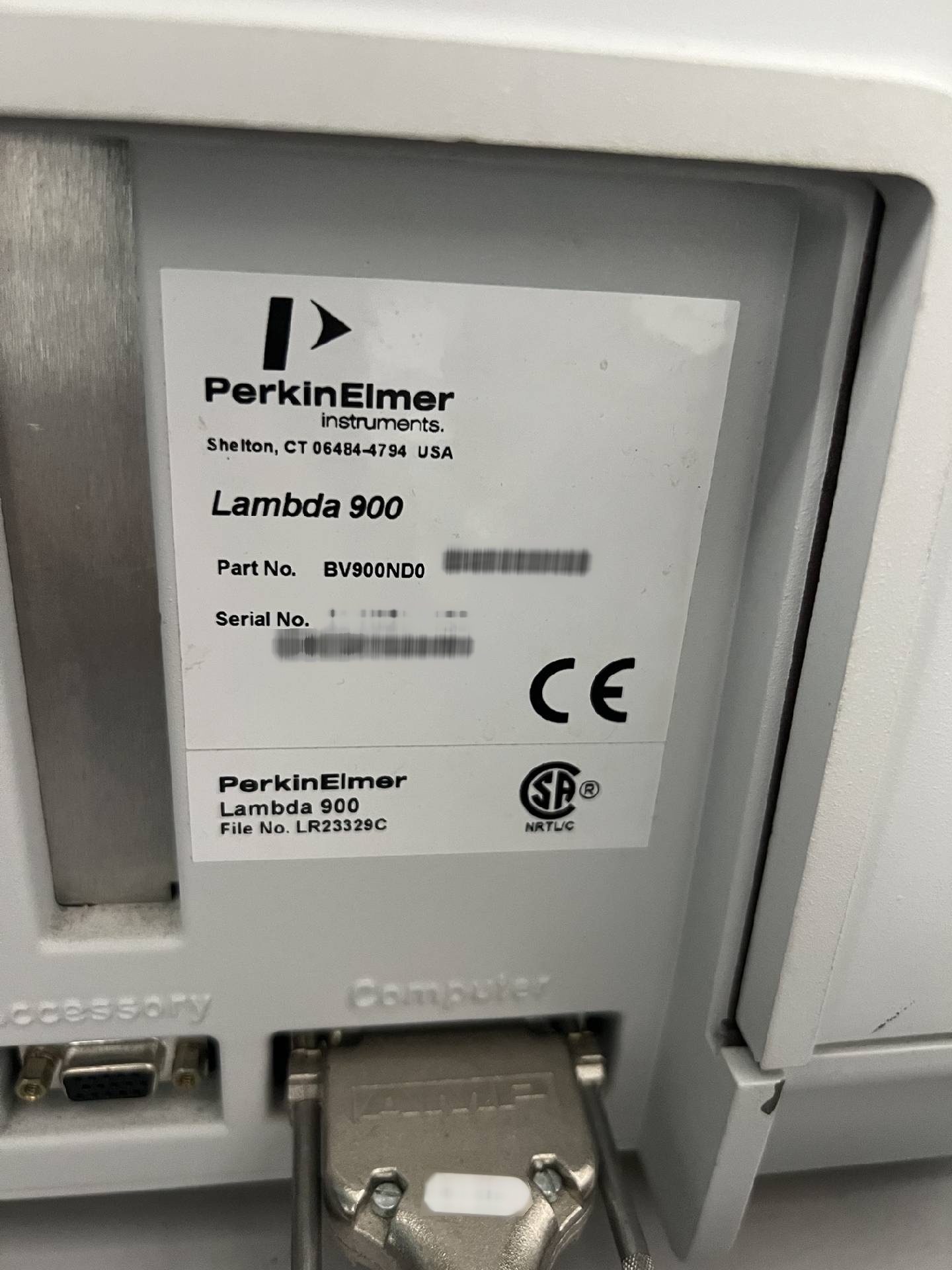 图为 已使用的 PERKIN ELMER Lambda 900 待售