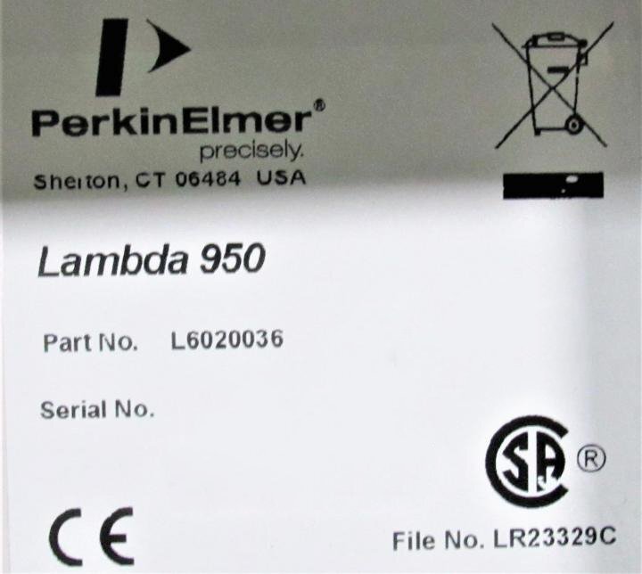 Foto Verwendet PERKIN ELMER Lambda 950 Zum Verkauf