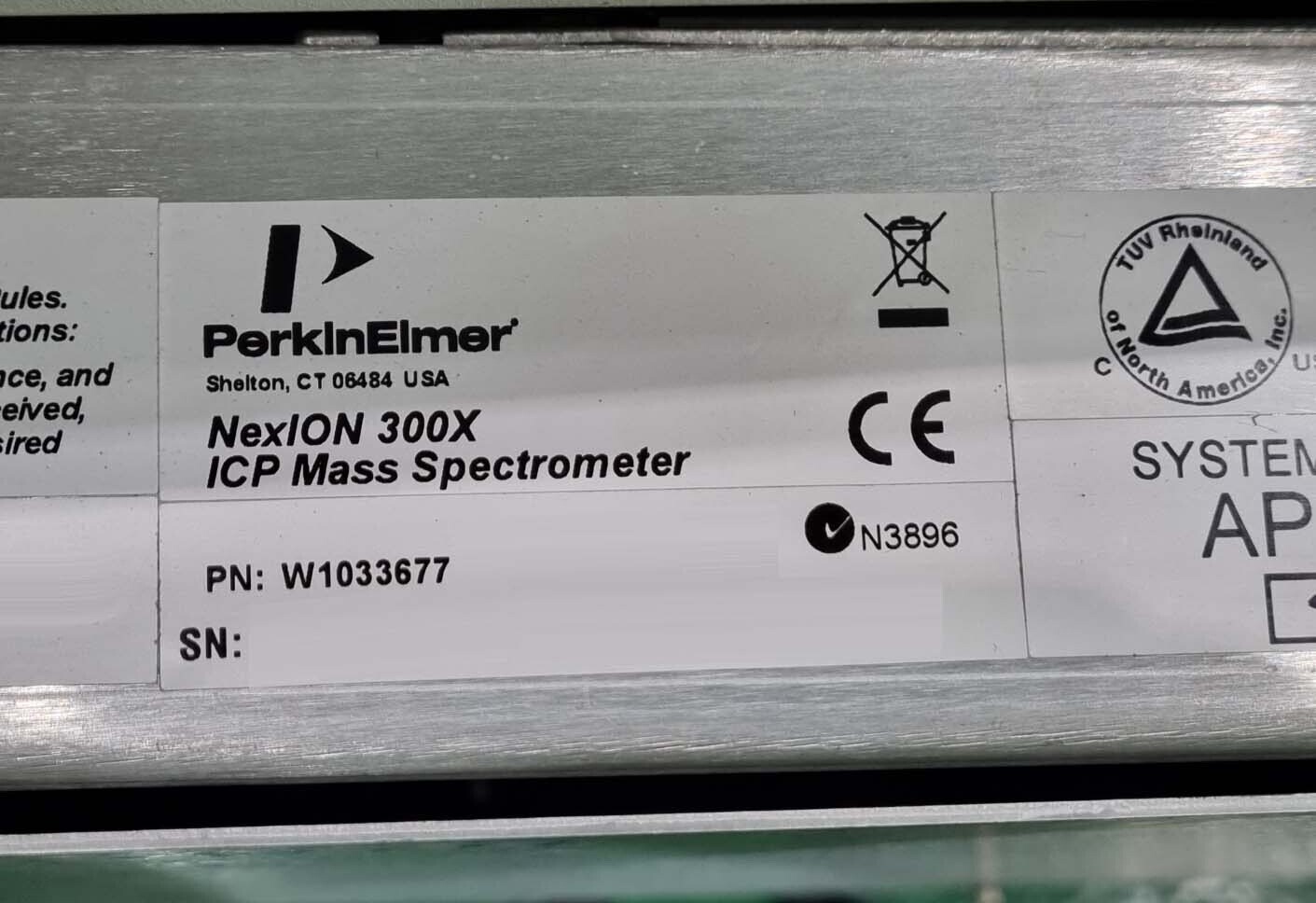 图为 已使用的 PERKIN ELMER NexION 300X 待售