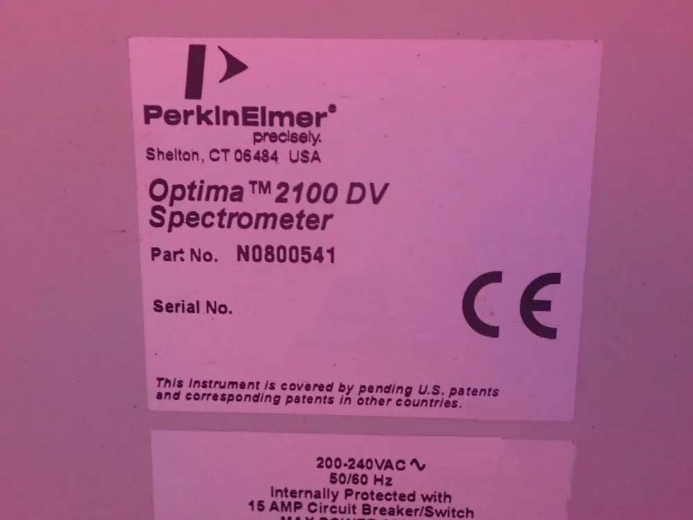 フォト（写真） 使用される PERKIN ELMER Optima 2100 DV 販売のために