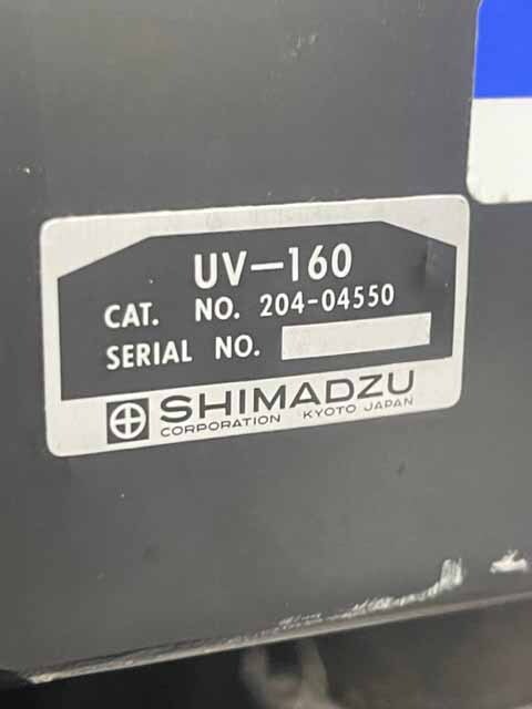Photo Used SHIMADZU UV-160 For Sale