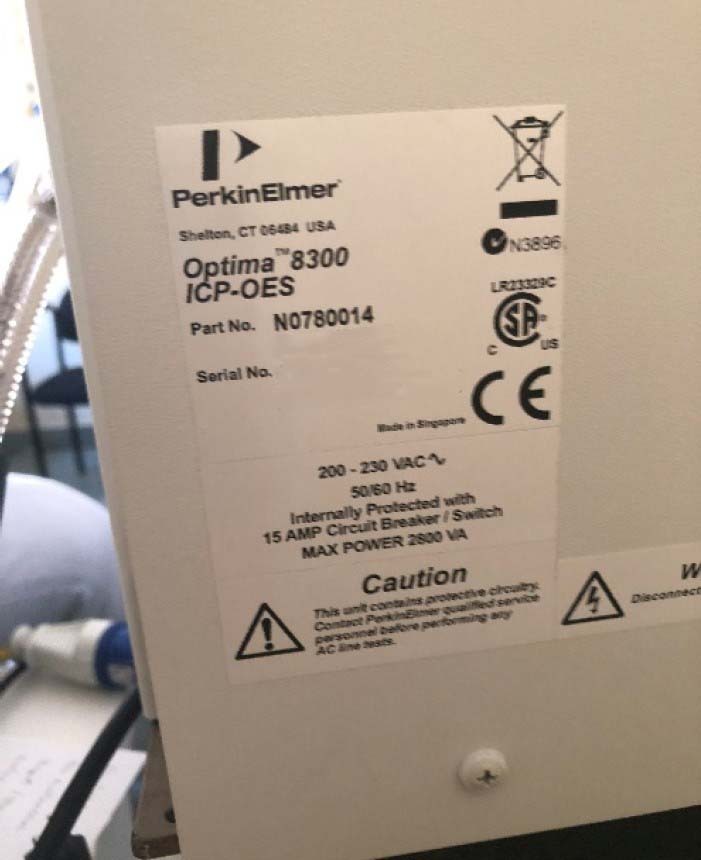 图为 已使用的 PERKIN ELMER Optima 8300 待售