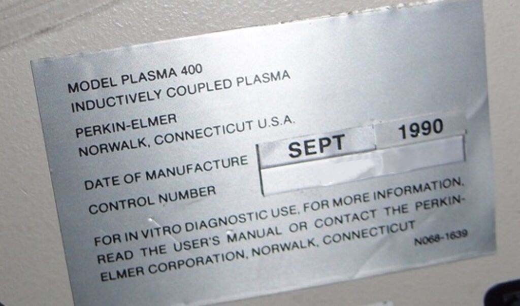 图为 已使用的 PERKIN ELMER Plasma 400 待售