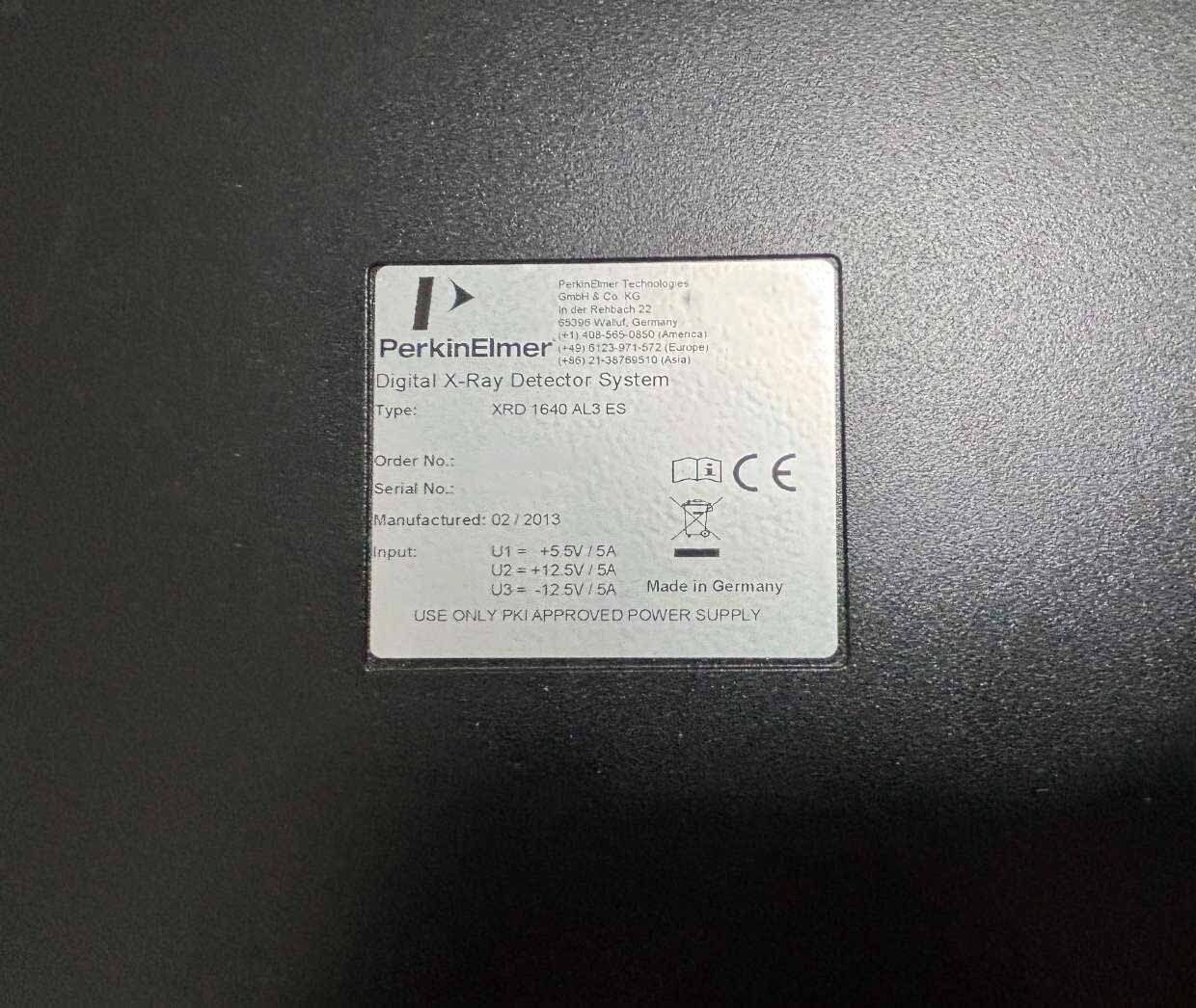 Foto Verwendet PERKIN ELMER XRD 1640 AL3 ES Zum Verkauf